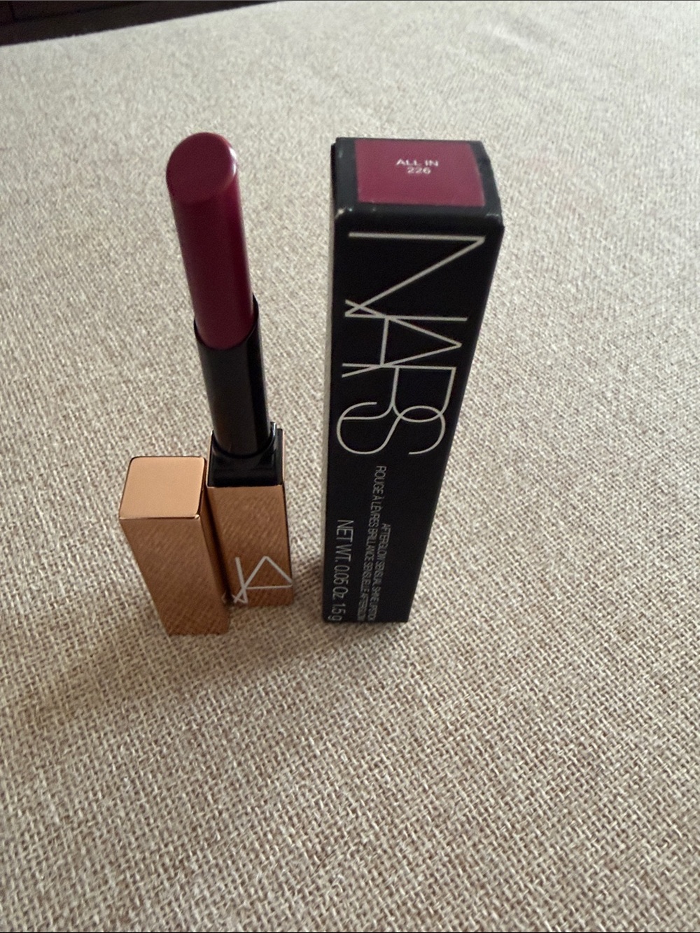 NARS All In 226 Velvet Lipstick — Deep Berry - Brand New